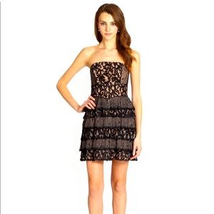 BCBG Max Azria Ellie Dress Black Lace Size 2